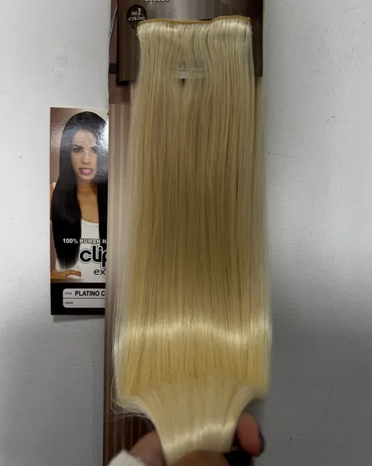 Extensión de clip 7 capas 22" Rubio — foto 2