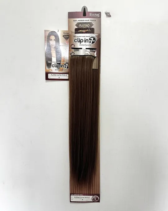 Extensión de clip 7 capas 22" Castaño Claro — foto 1