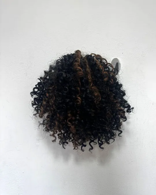 Coleta malla afro 12" Negro iluminado — foto 1