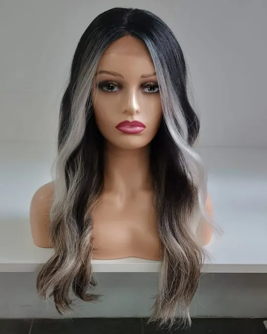 Peluca ondulada balayage rubio natural — foto 1