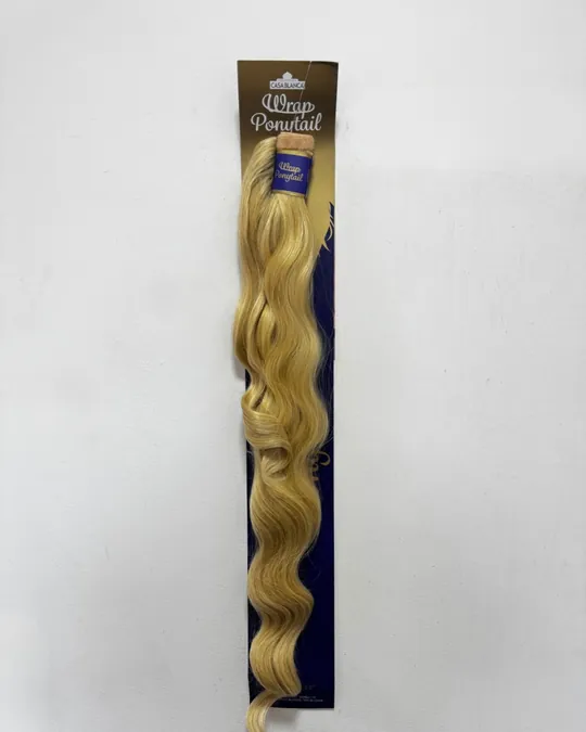 Coleta velcro onda Hollywood 34" Rubio — foto 1