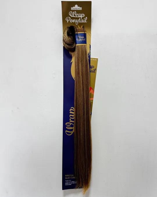 Coleta velcro lisa 24" Miel — foto 1