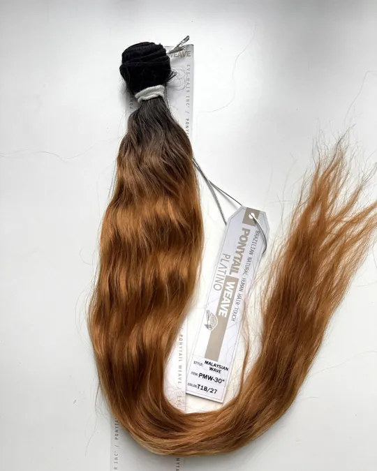 Extensión por metro onda sirena balayage rubio — foto 1