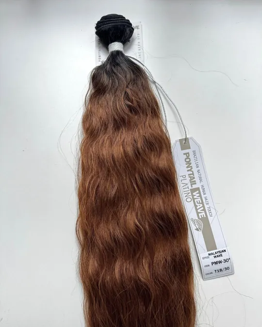 Extensión por metro onda sirena balayage castaño — foto 2